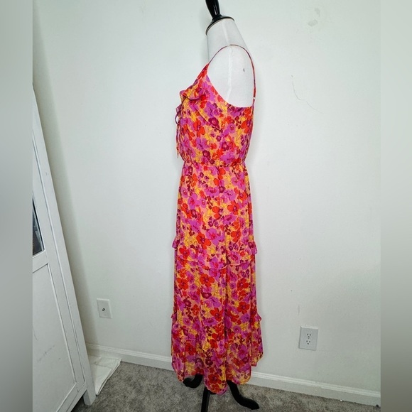 LUSH Ruffle Floral Dress- Small - Picture 4 of 7